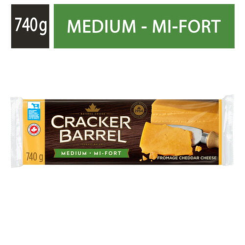 Cracker Barrel Medium Cheddar Cheese 740 g