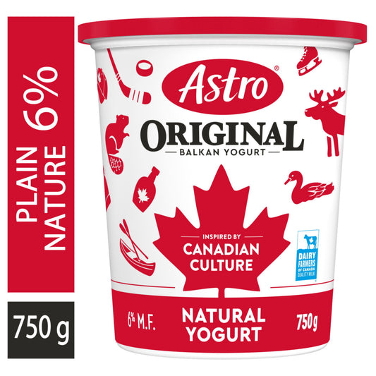 Astro Original Balkan Natural Yogurt 6% 750 g