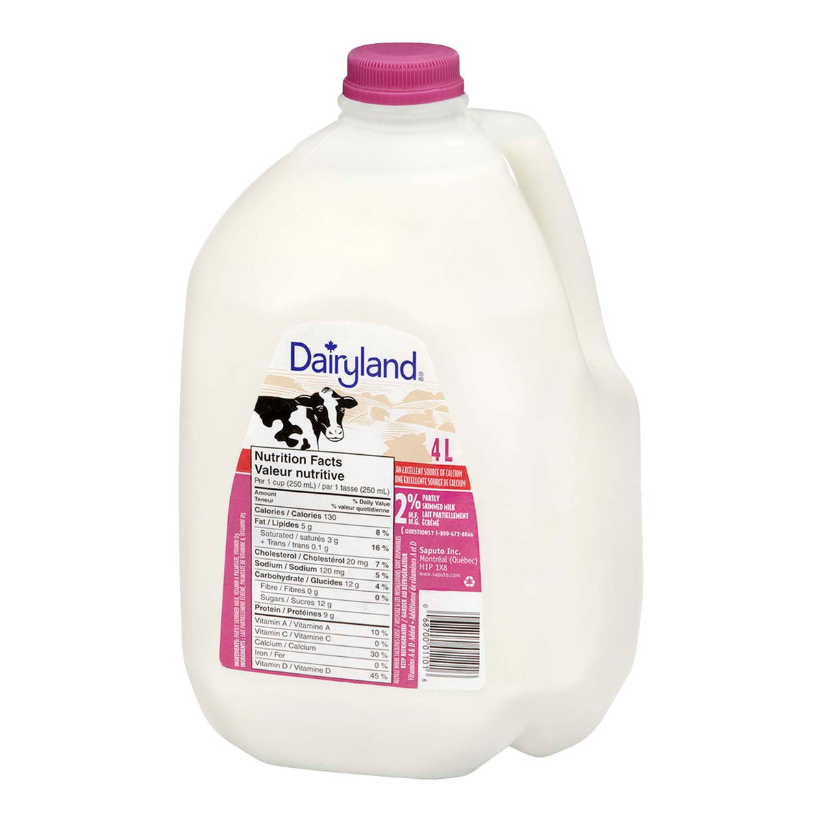 Dairyland 2% Regular Milk 4 L