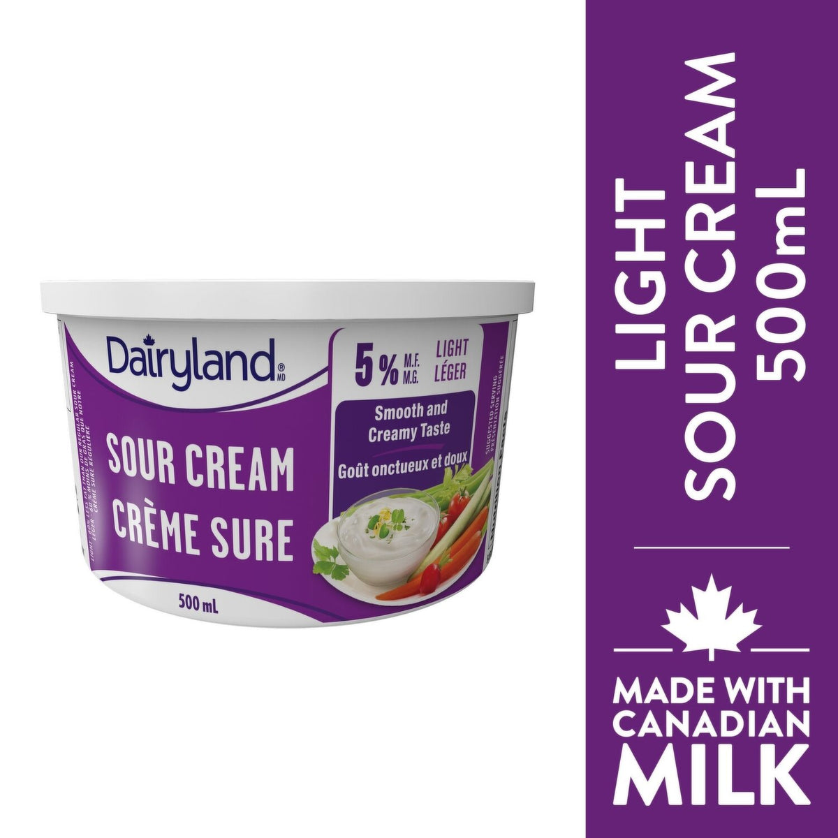 Dairyland Light Sour Cream 500 mL