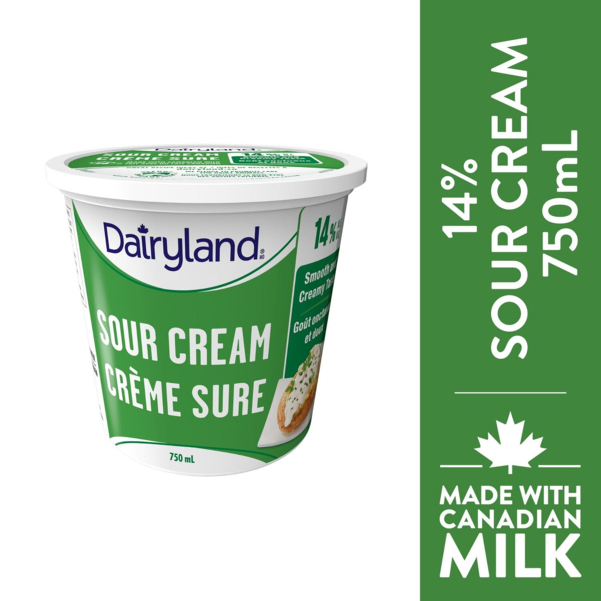 Dairyland Sour Cream 14% 750 mL