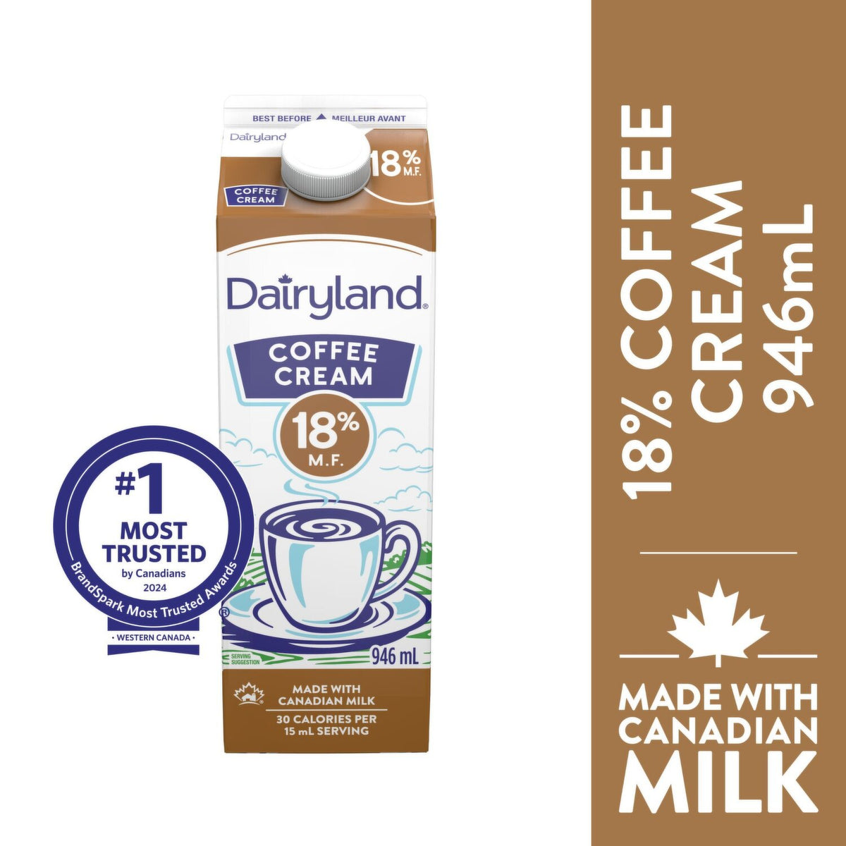 Dairyland Coffee Cream 18% 1 L