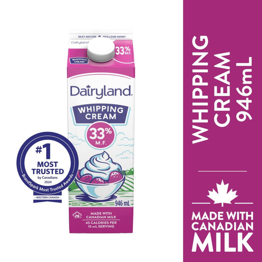 Dairyland Whipping Cream 33% 946 mL