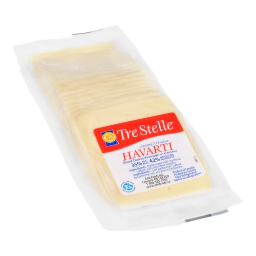 Tre Stelle Havarti Cheese Slices