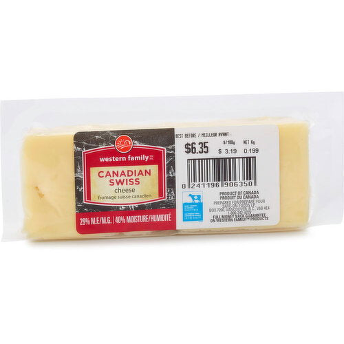 Western Family Canadian Swiss Cheese 100 g
