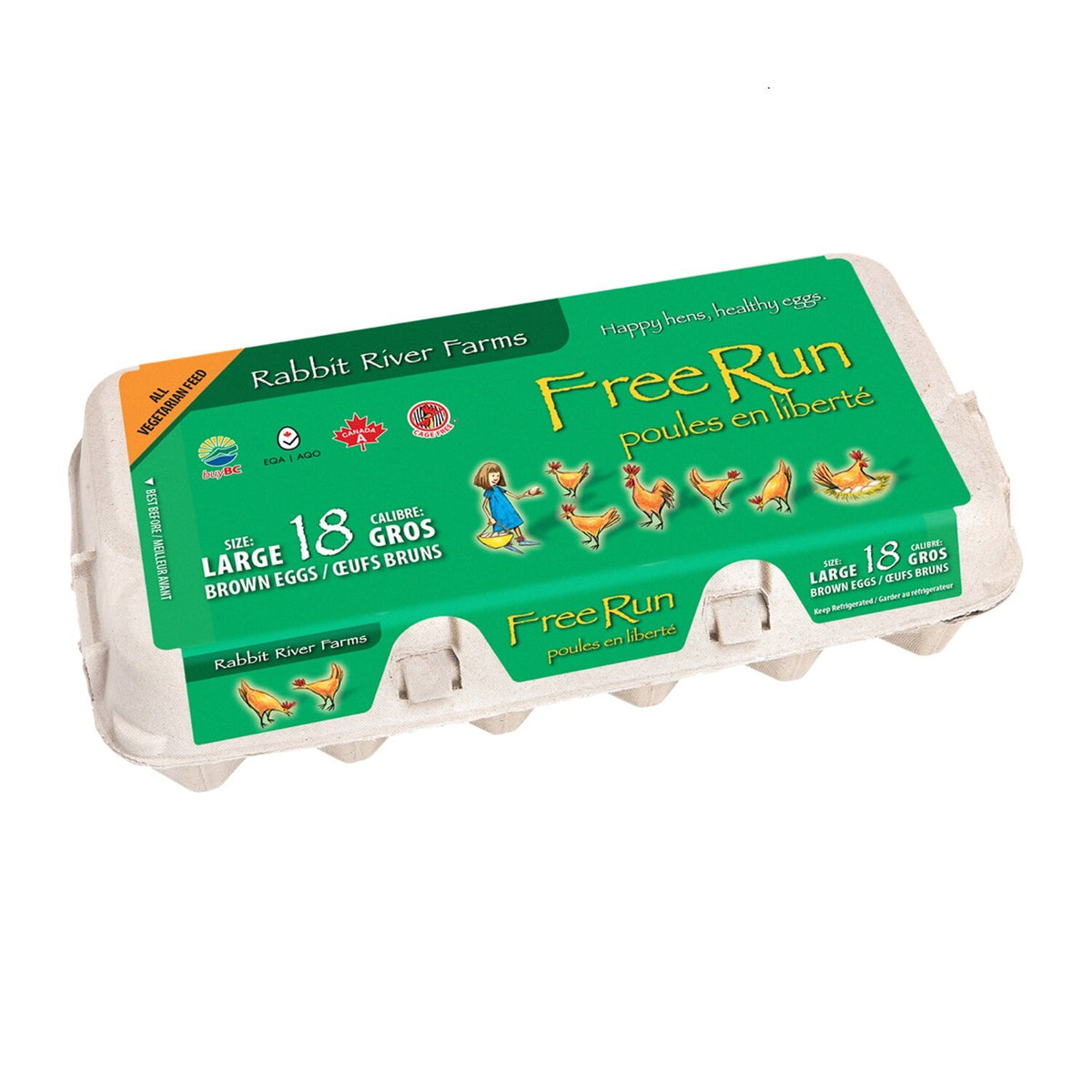 Rabbit River Farms Free-Run Large Brown Eggs