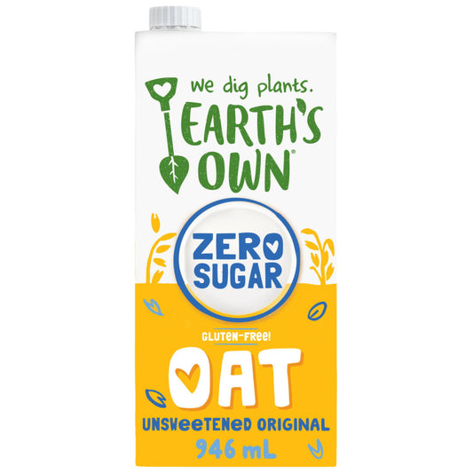 Earth's Own Zero Sugar Unsweetened Oat Milk 946 mL