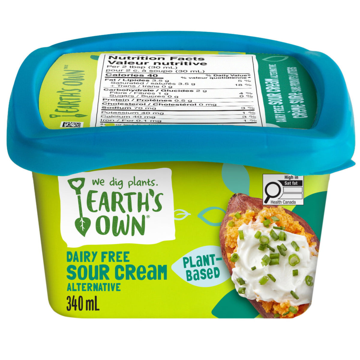 Earth’s Own Dairy-Free Sour Cream 340 mL