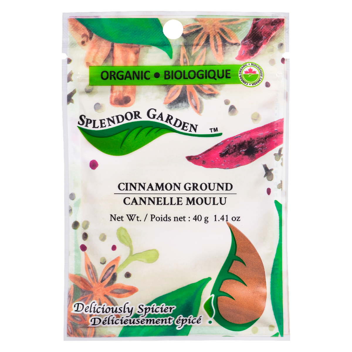 Splendor Garden Organic Ground Cinnamon 40 g