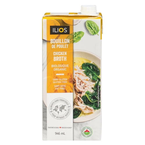 Ilios Organic Chicken Broth 946 mL