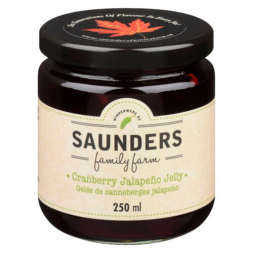 Saunders Family Farm Cranberry Jalapeño Jelly 250 ml