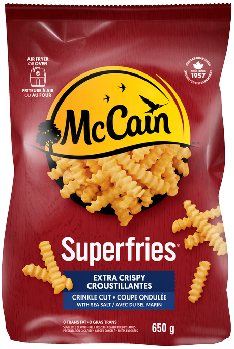 McCain Superfries Extra Crispy Crinkle Cut Fries 650 g