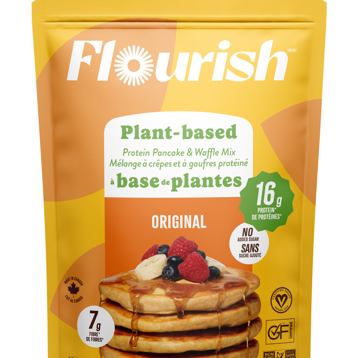 Flourish Original Plant-Based Protein Pancake & Waffle Mix 430 g