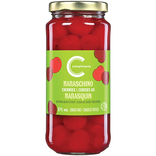 Compliments Maraschino Cherries in Extra Heavy Syrup 375 mL