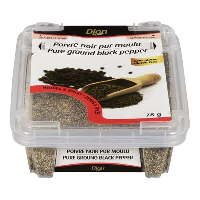 Dion Pure Ground Black Pepper 78 g