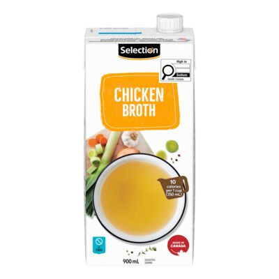 Selection Ready-to-Use Fat-Free Chicken Broth 900 mL