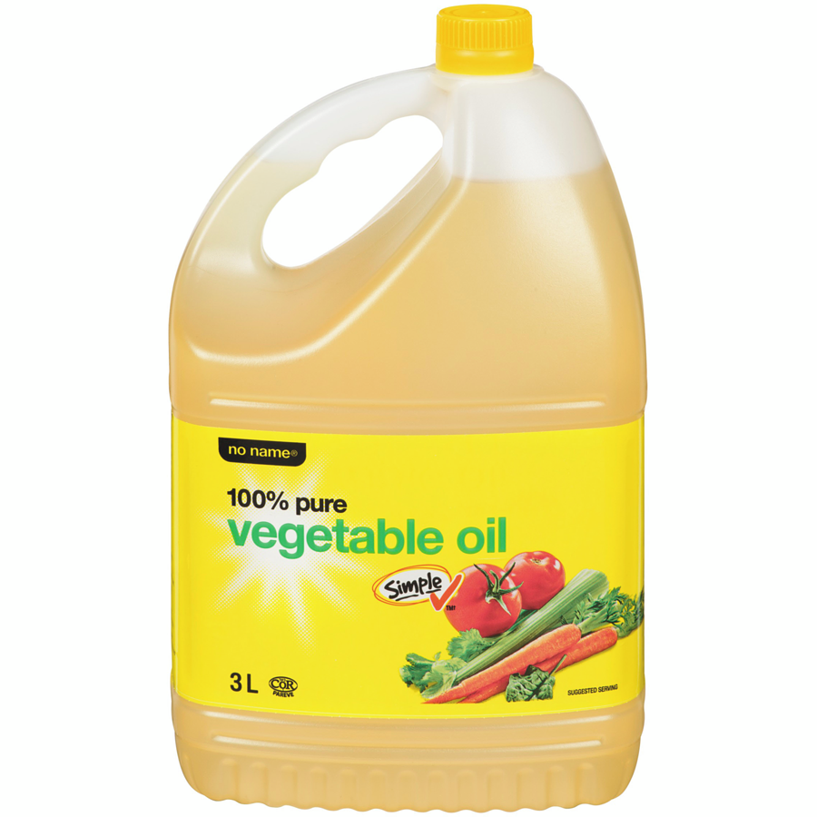 No Name 100% Pure Vegetable Oil 3 L