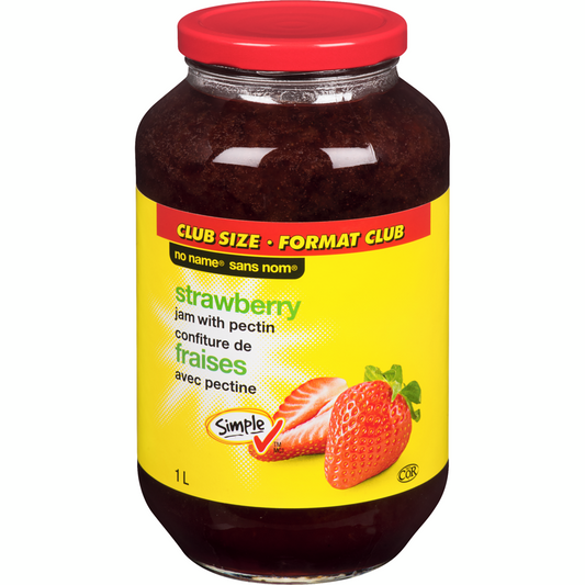No Name Strawberry Jam with Pectin Club Size 1 L