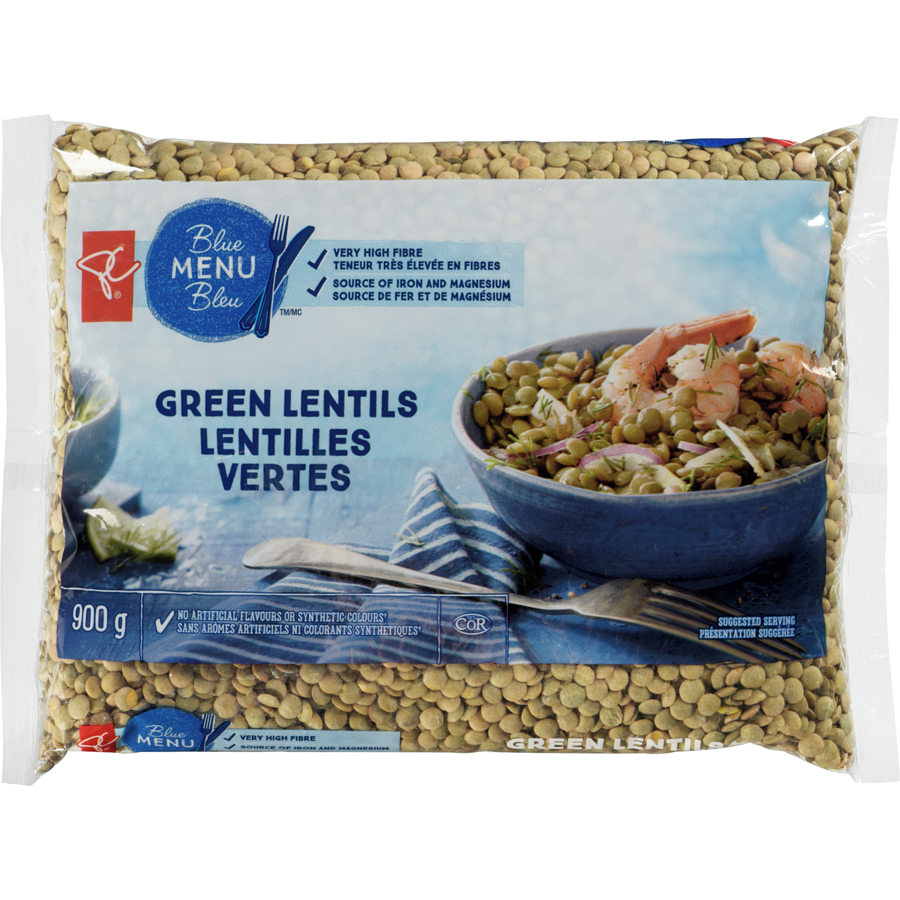 PC Blue Menu Green Lentils 900 g