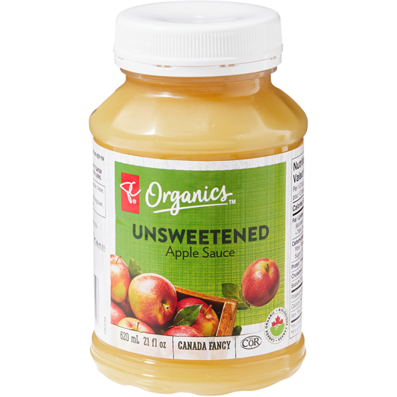 PC Organics Unsweetened Apple Sauce 620 mL