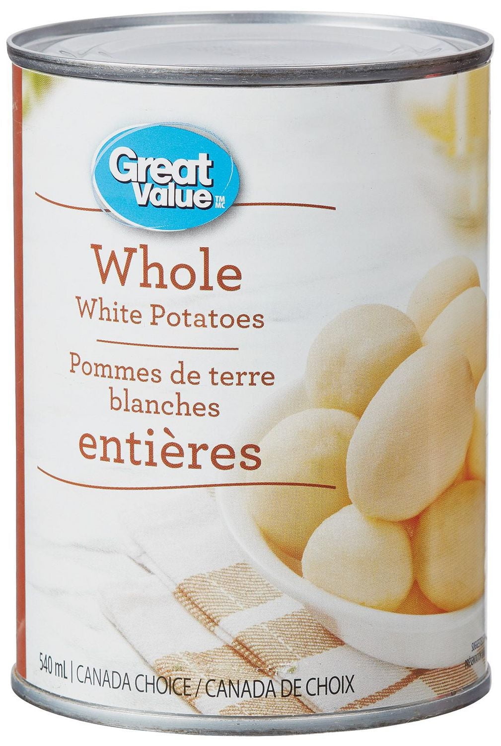Great Value Whole White Potatoes 540 mL