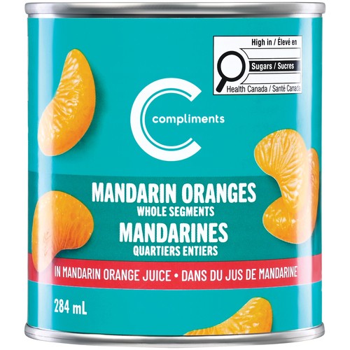 Compliments Mandarin Oranges Whole Segments in Juice 284 mL