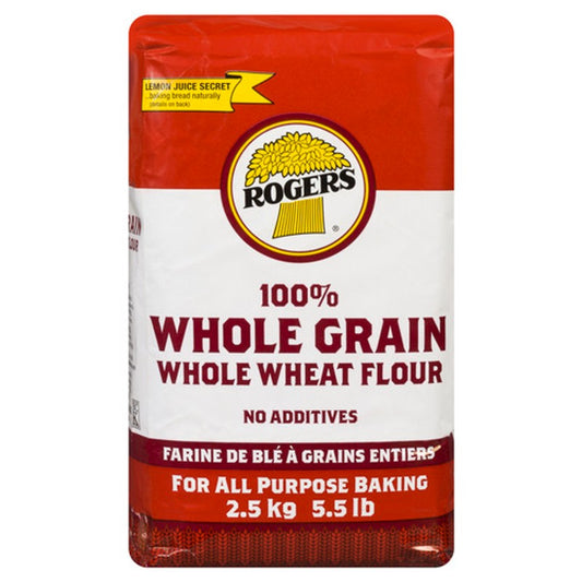 Rogers 100% Whole Grain Whole Wheat Flour 2.5 kg