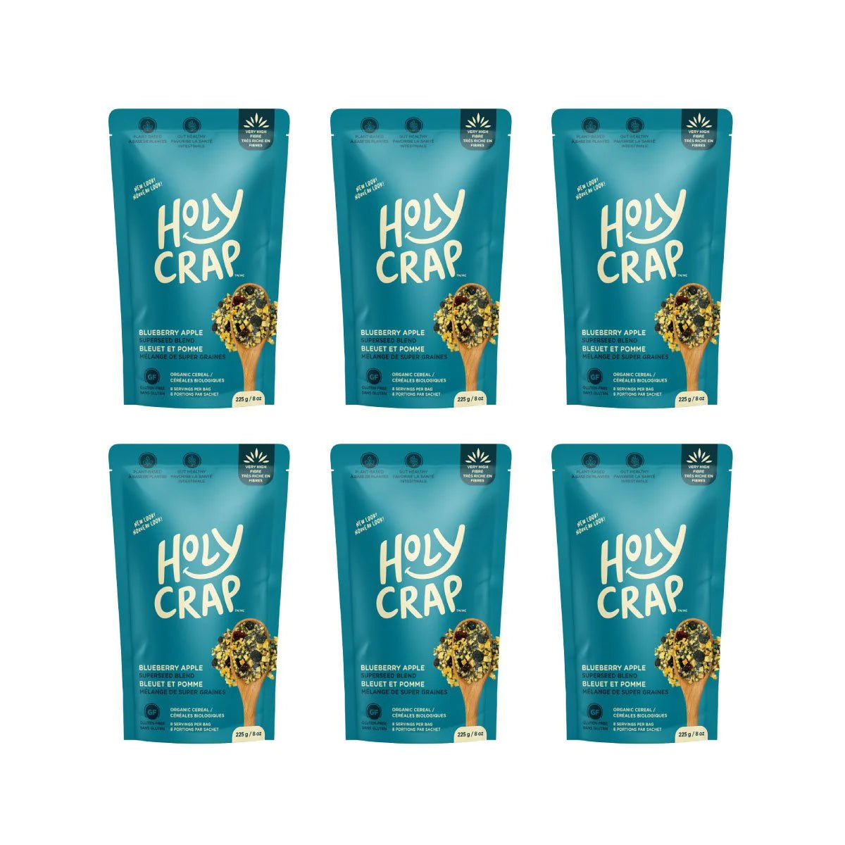 Holy Crap Blueberry Apple Superseed Cereal