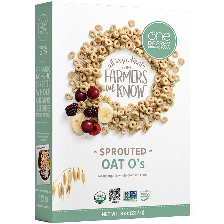 One Degree Organic Sprouted Oat O's Cereal