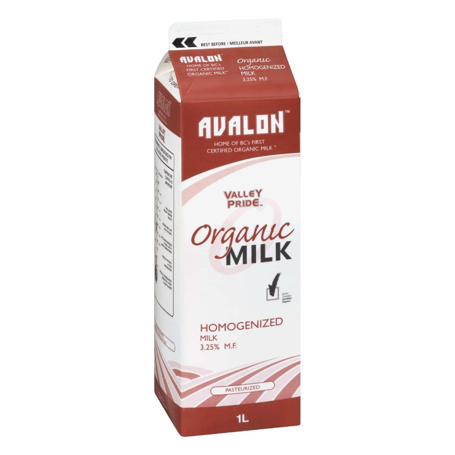 Avalon Organic Whole Milk 3.25% 1 L