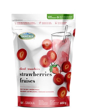 Snowcrest Classic Sliced Strawberries 600 g