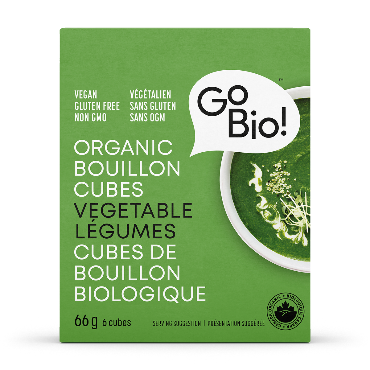 GoBio Organic Vegetable Bouillon Cubes 66 g