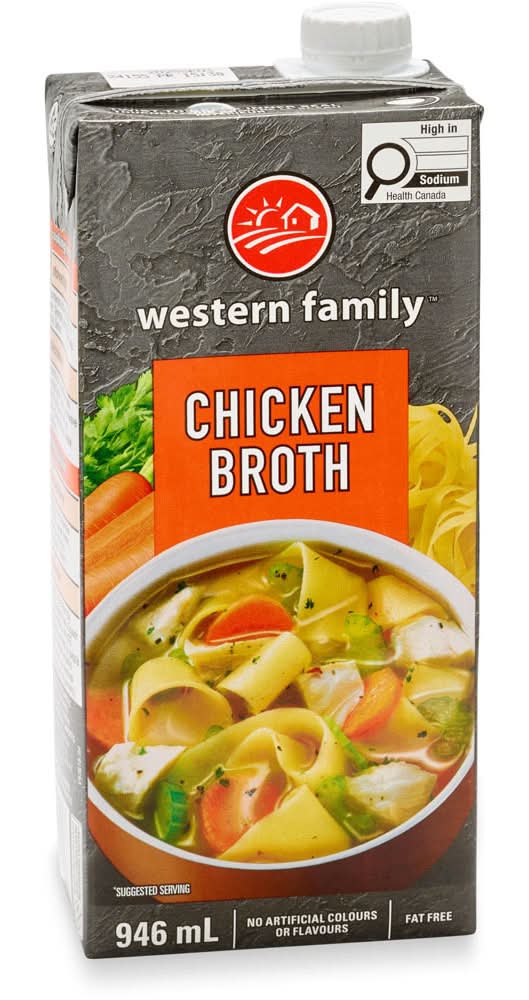 Western Family Chicken Broth 946 mL