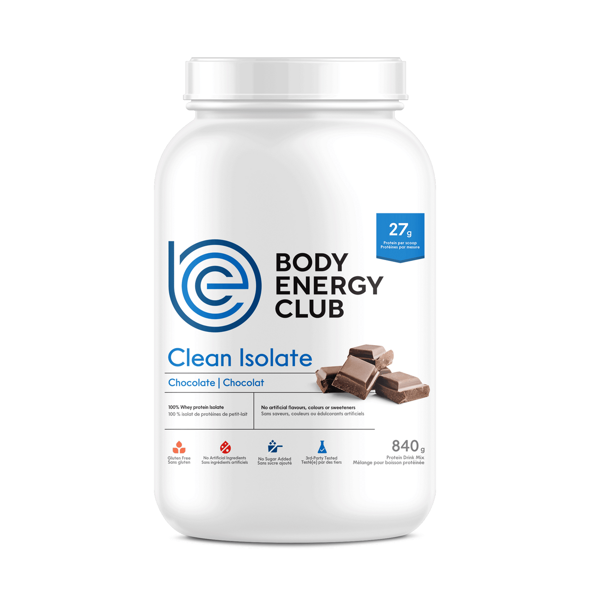 Body Energy Club Clean Isolate Protein Chocolate 840 g