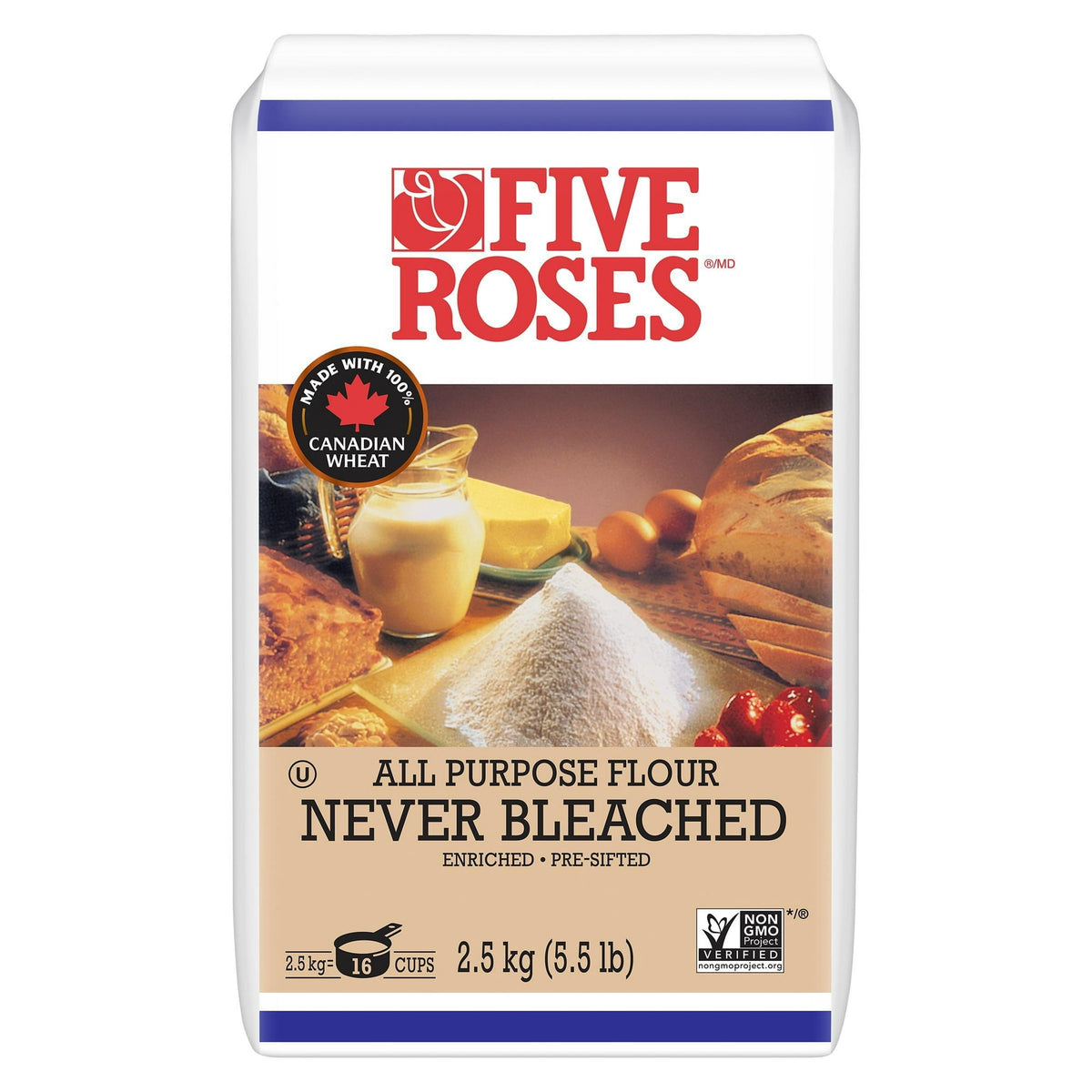 Five Roses Never Bleached All Purpose Flour 2.5 kg