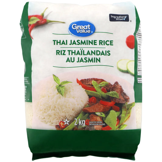 Great Value Thai Jasmine Rice 2 kg