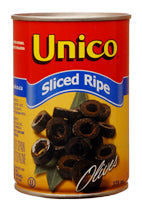 Unico Sliced Ripe Black Olives 200 ml
