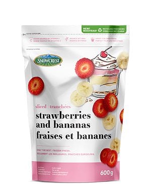 Snowcrest Classic Strawberry Banana Blend 600 g